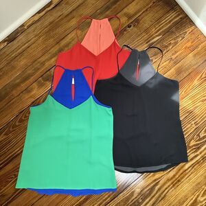 Bundle of 3 - Reversible Express Barcelona Sleeveless Blouse Tanks, S